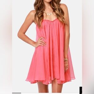 Blaque Label NWT Bright Coral Anthology Dress Size XS, Strapless sweetheart neck